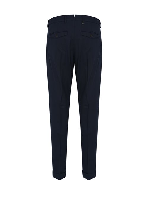 Pantalone in misto lana con pinces Navy PT TORINO | RFZAZ40FWD MA370360